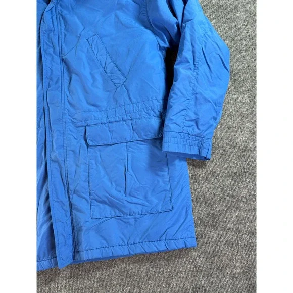 Vintage LL Bean Parka Jacket Mens Large Tall Blue Fleece Lined Utility Gorpcore